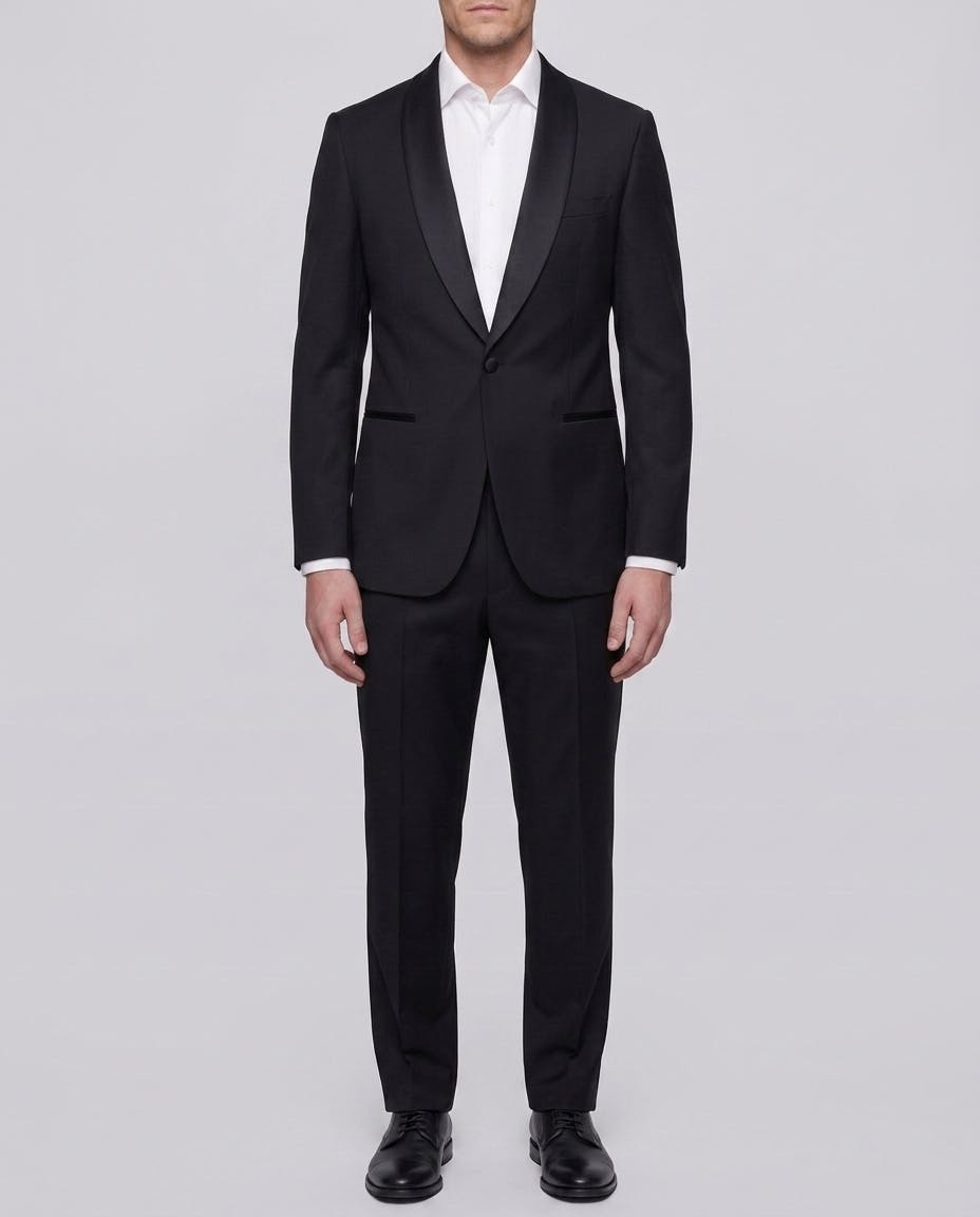 The Grechetto Black Tuxedo Suit — photo 2