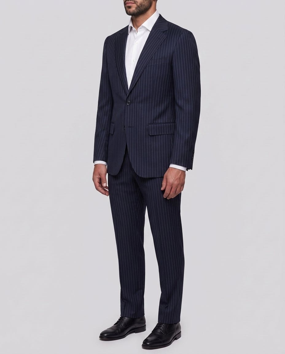 The Grimsby Navy Pinstripe Business Jacket — photo 3