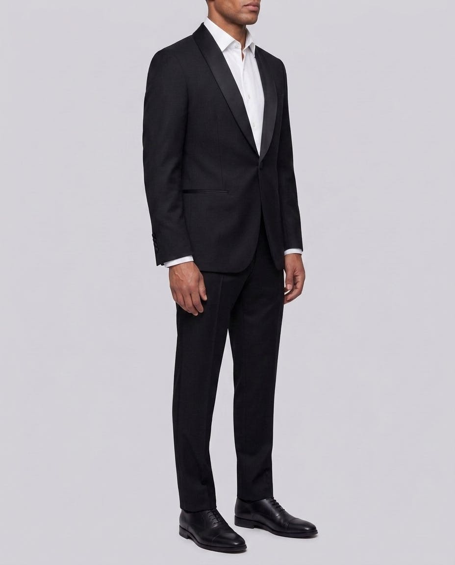 The Harrington Black Tuxedo Suit — photo 3