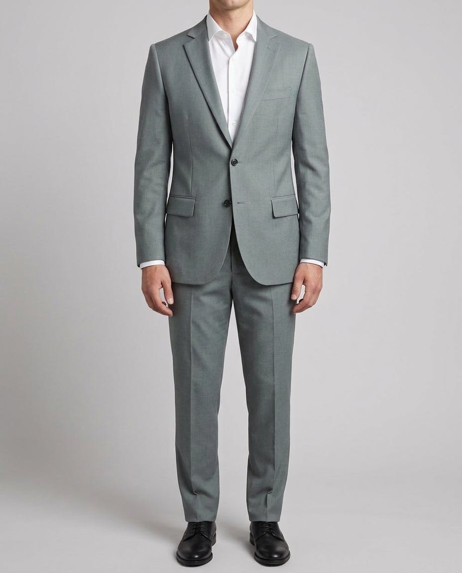 The Monmouth Solid Light Grey Formal Suit — photo 2