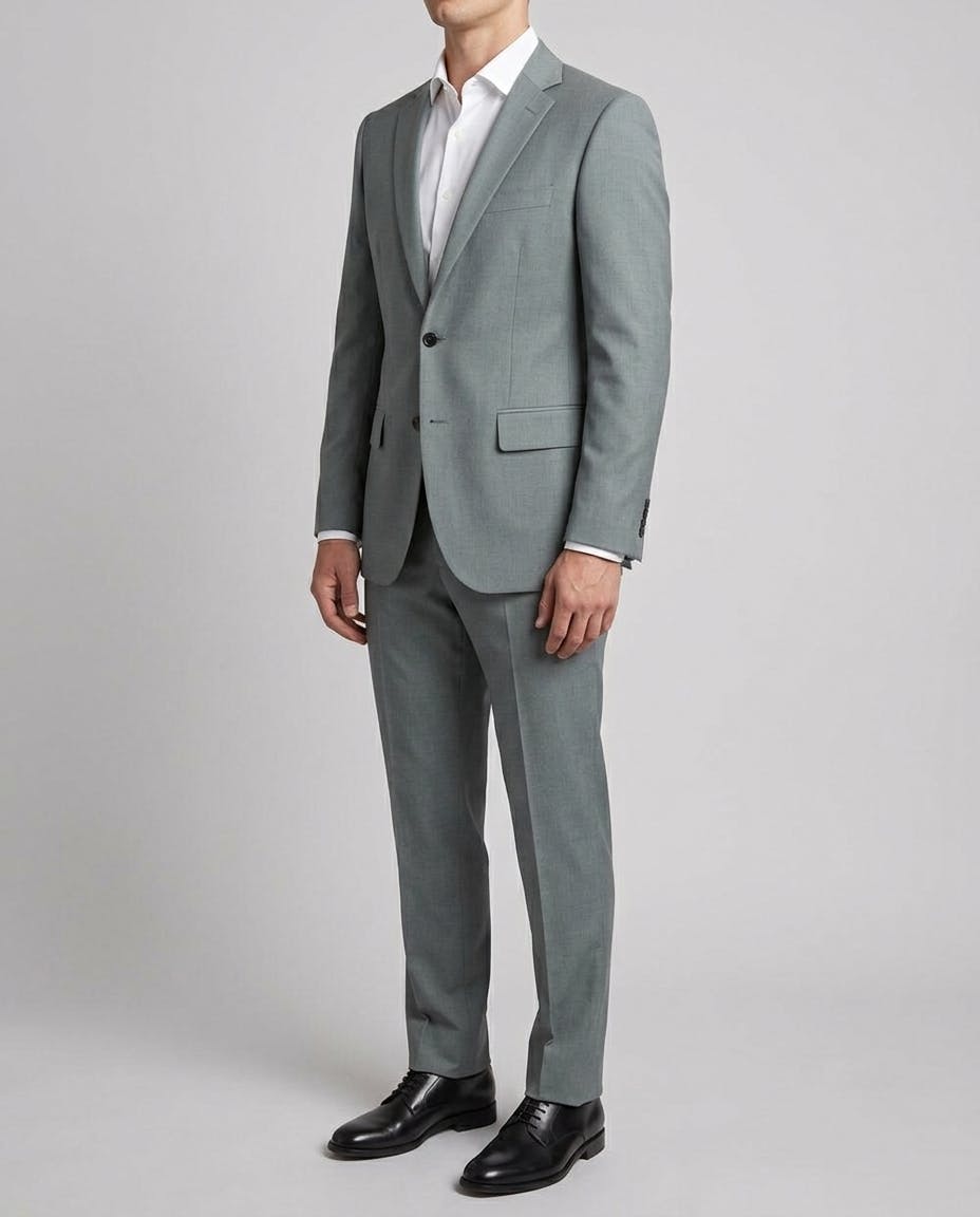 The Monmouth Solid Light Grey Formal Suit — photo 3