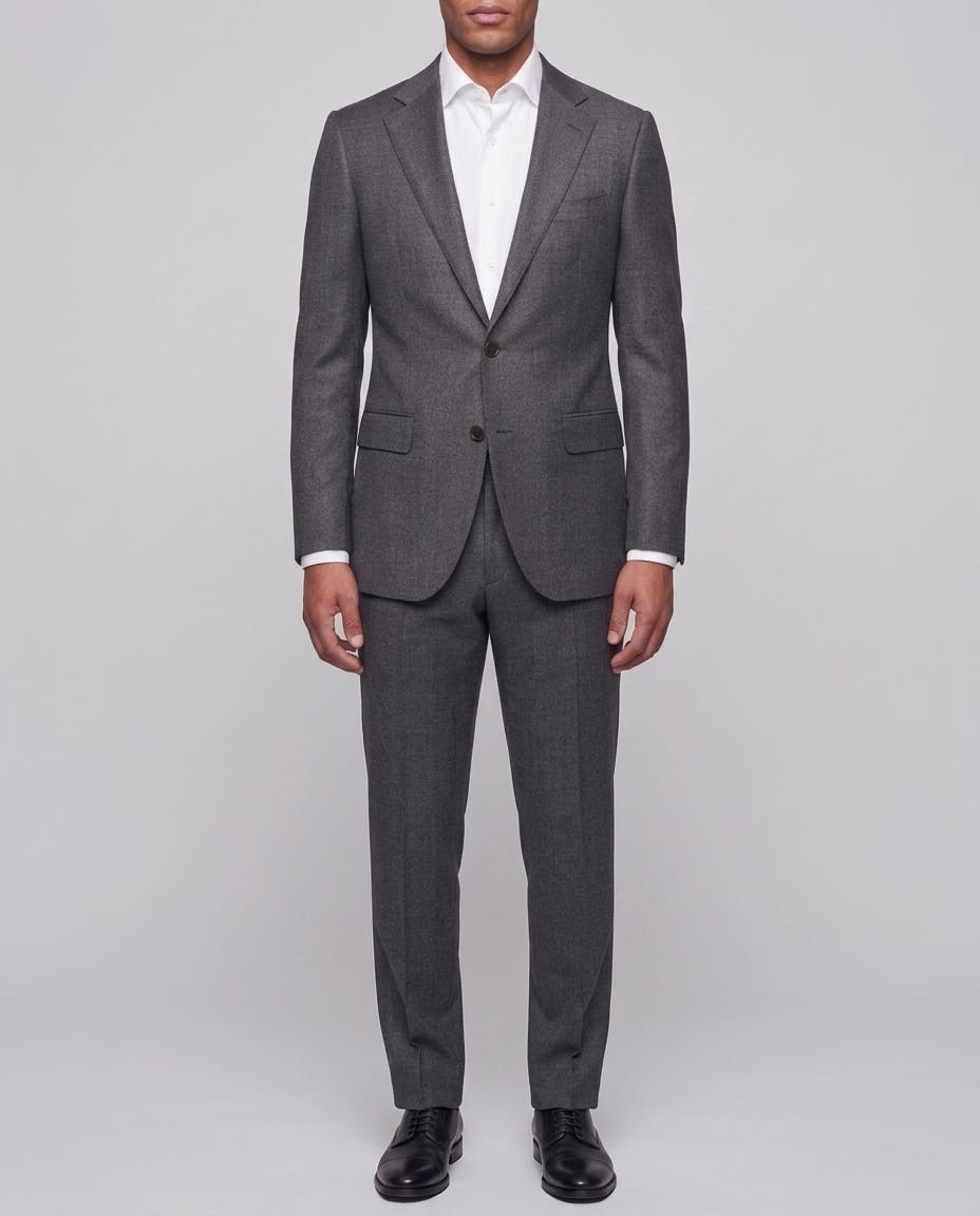 The Naples Reda Grey Textured Wool Jacket — photo 2