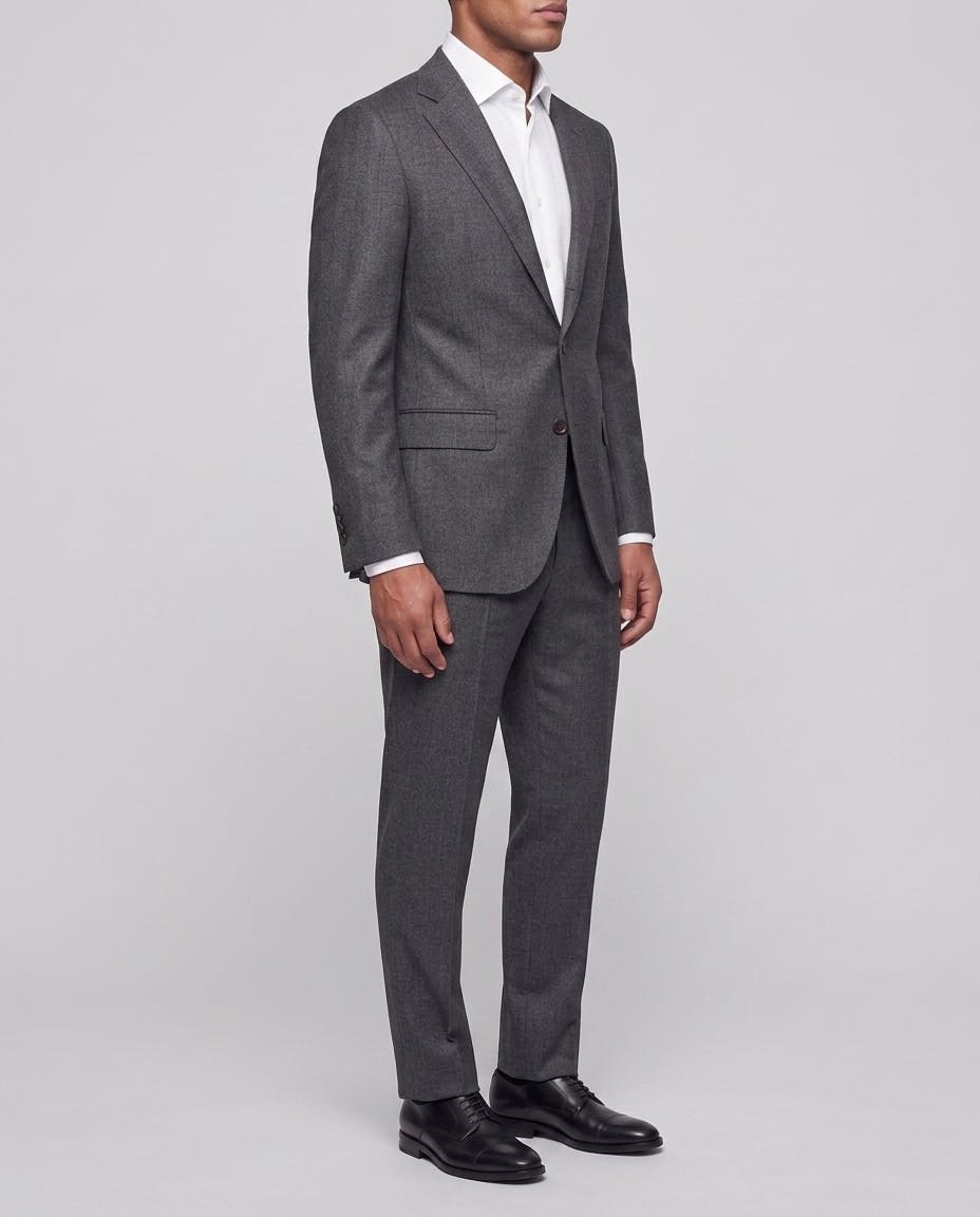 The Naples Reda Grey Textured Wool Jacket — photo 3