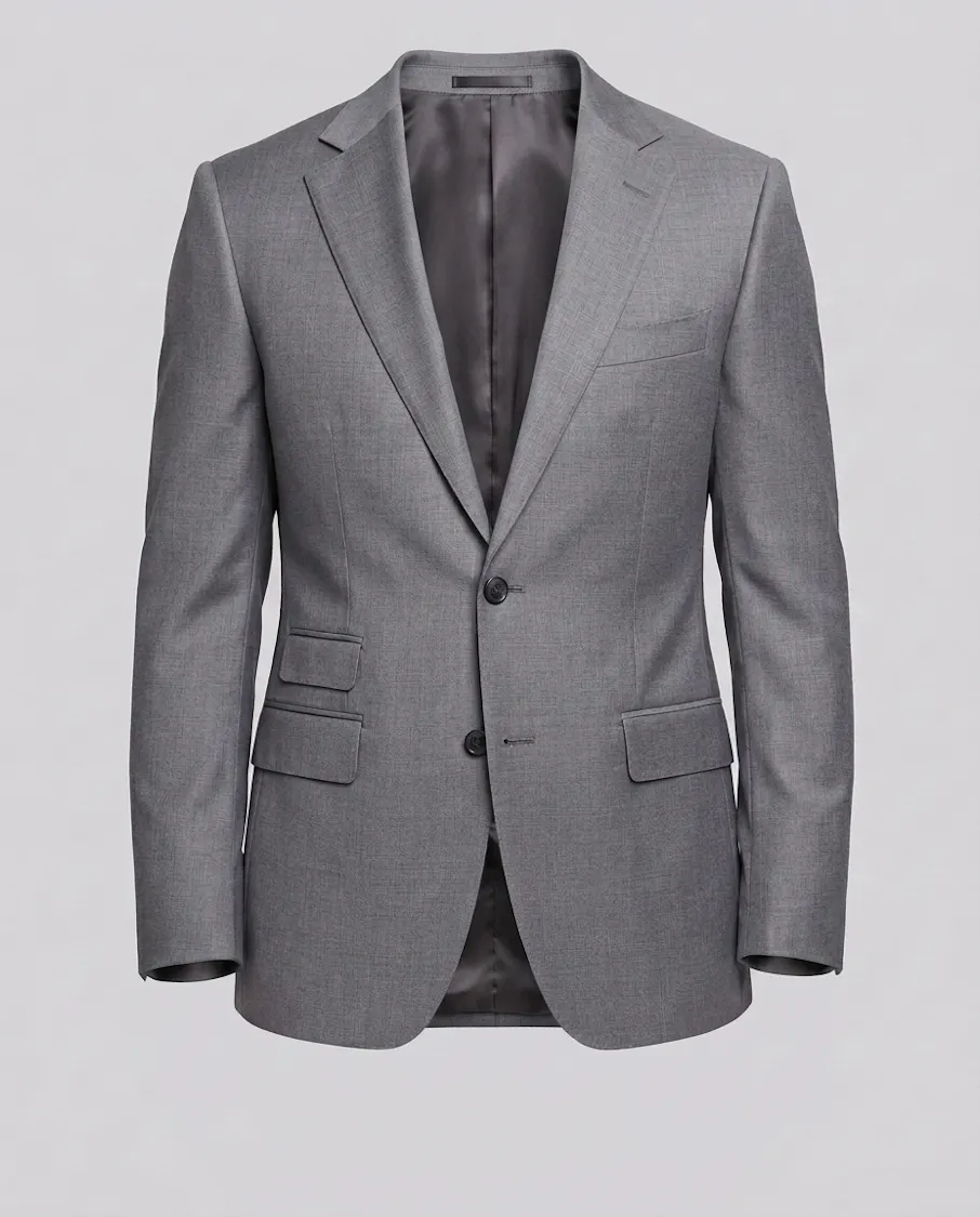The Oldham Grey Plain Wedding Jacket
