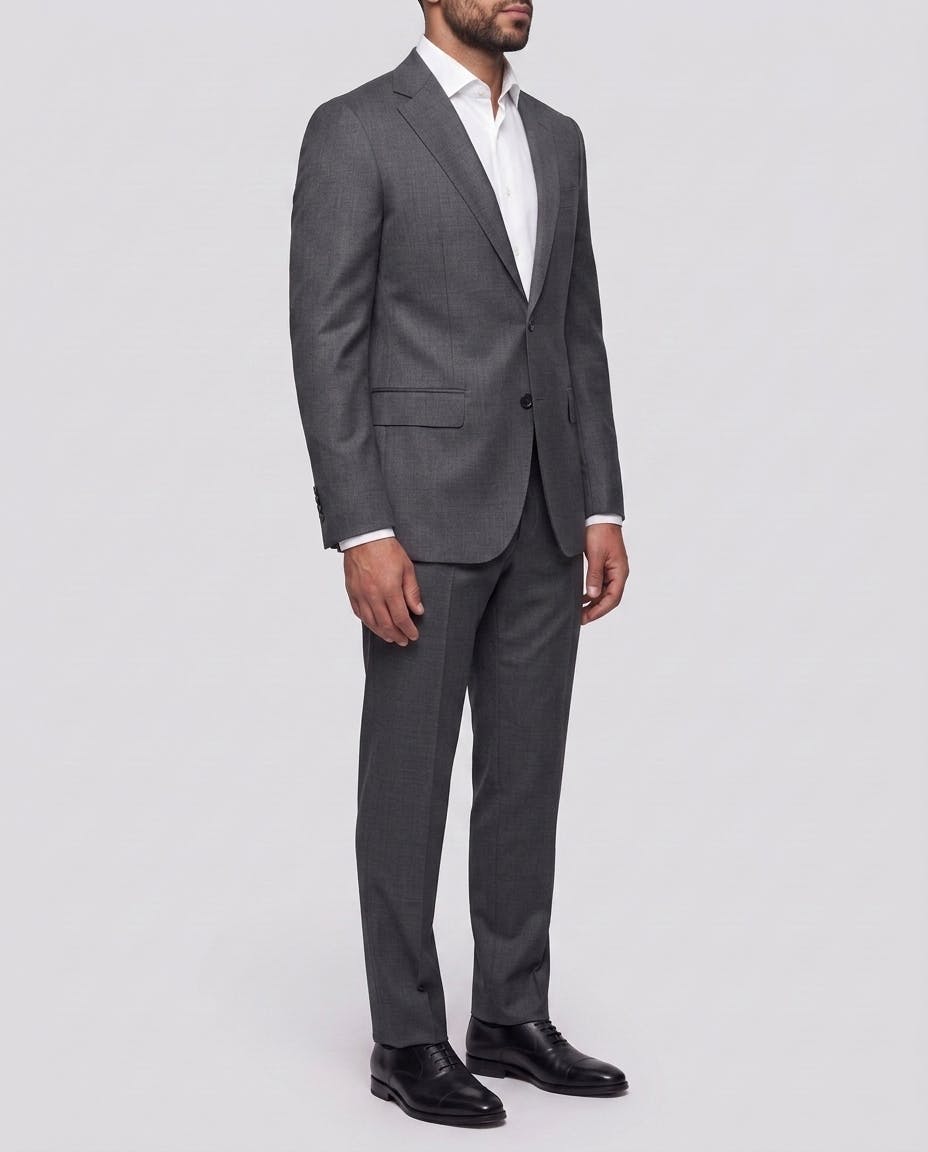 The Pershore Solid Mid Grey Formal Suit — photo 3