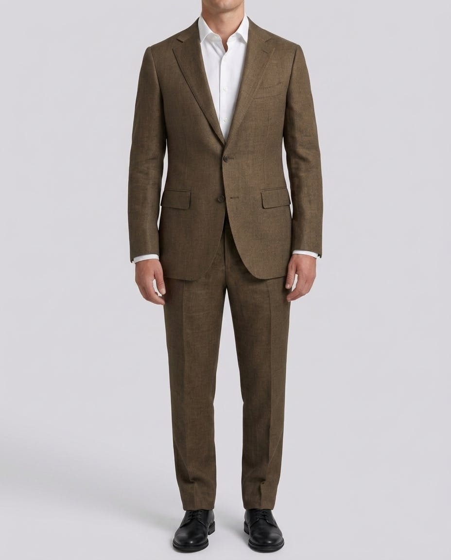 The Potenza Brown Linen Jacket — photo 2