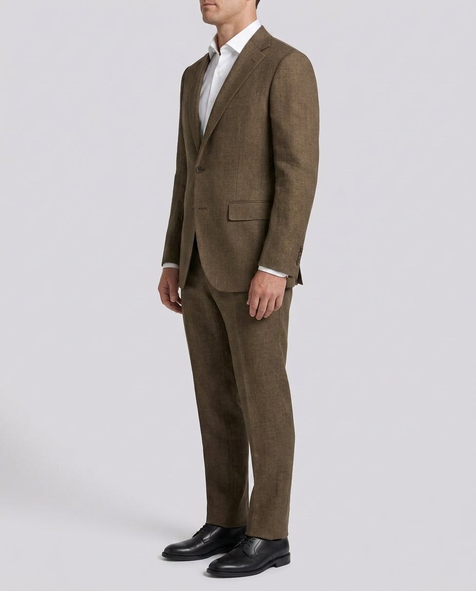 The Potenza Brown Linen Jacket — photo 3
