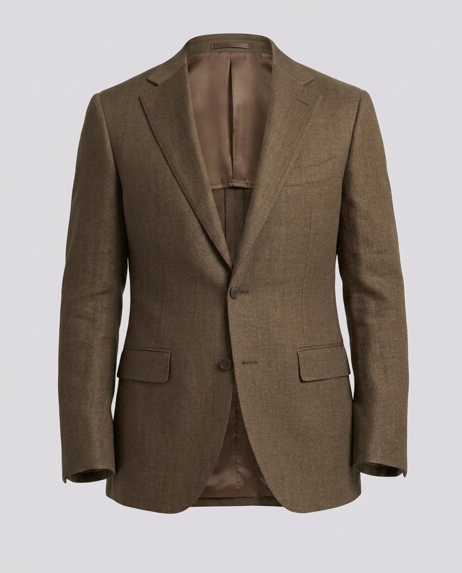 The Potenza Brown Linen Jacket — photo 4