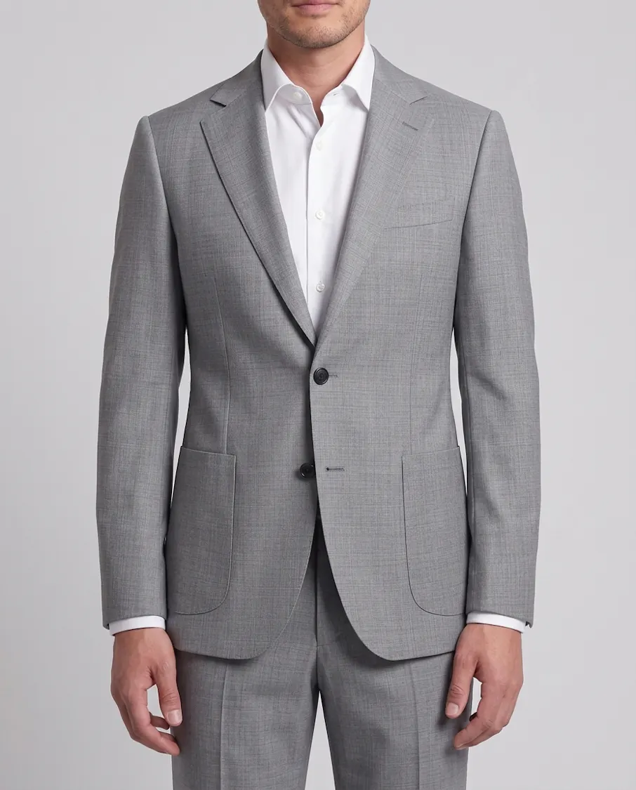 The Reigate Light Grey Textured All Purpose Suit