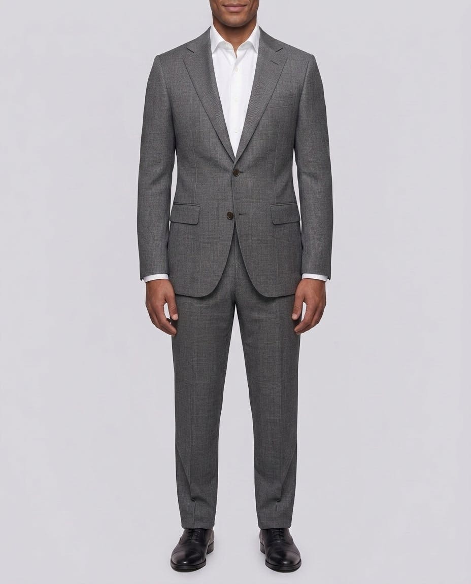 The Salerno VBC Grey Glen Plaid Wool Suit — photo 2