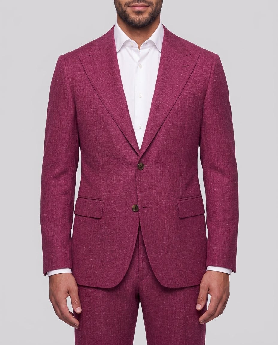 InStitchu Southbank Red Wool Linen Suit — photo 1