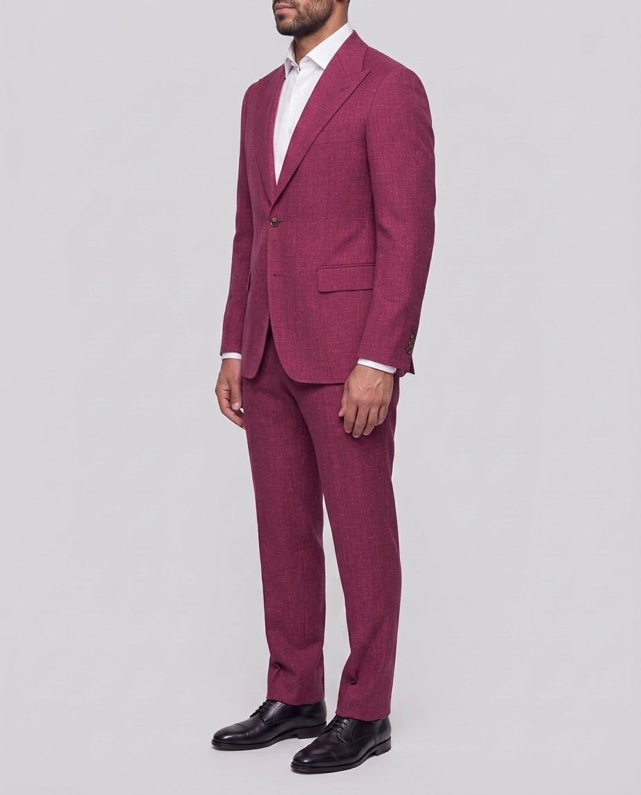 InStitchu Southbank Red Wool Linen Suit — photo 3