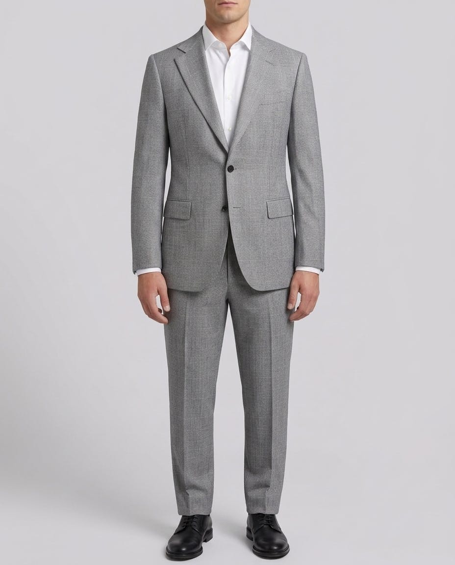 The Stafford Grey and Blue Glenplaid Everyday Suit — photo 2