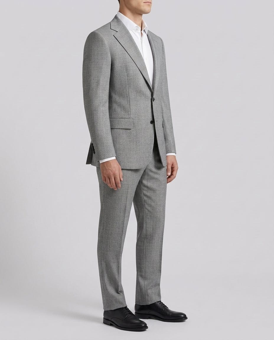 The Stafford Grey and Blue Glenplaid Everyday Suit — photo 3