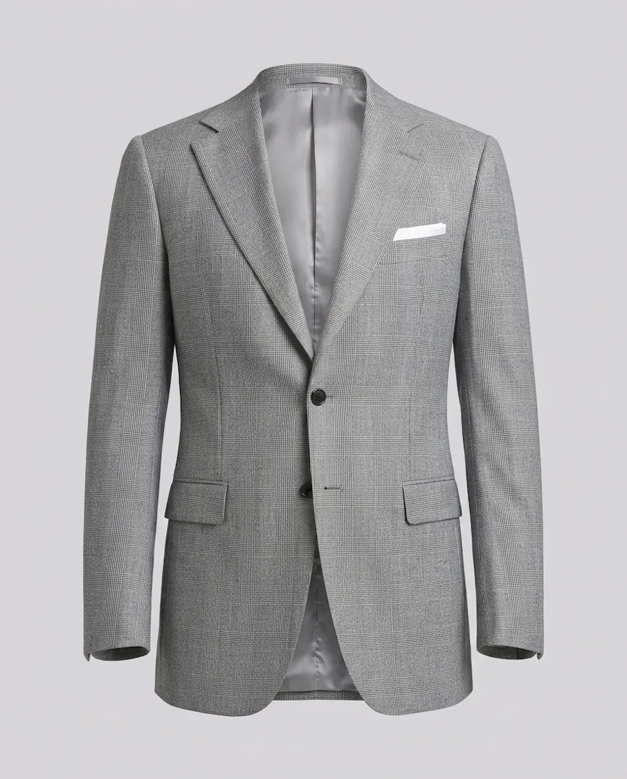 The Stafford Grey Glen Plaid Casual Jacket