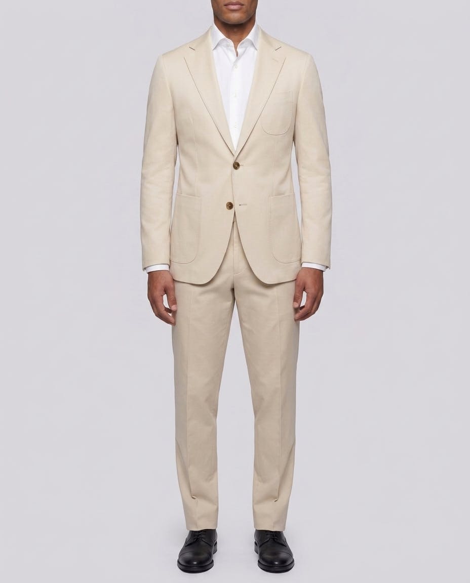 The Stewart Cream Cotton Suit — photo 2