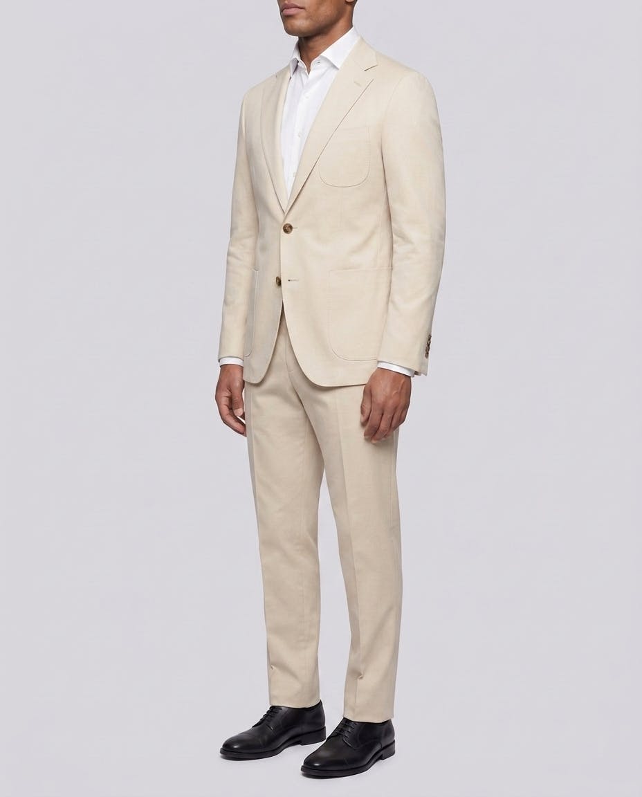 The Stewart Cream Cotton Suit — photo 3