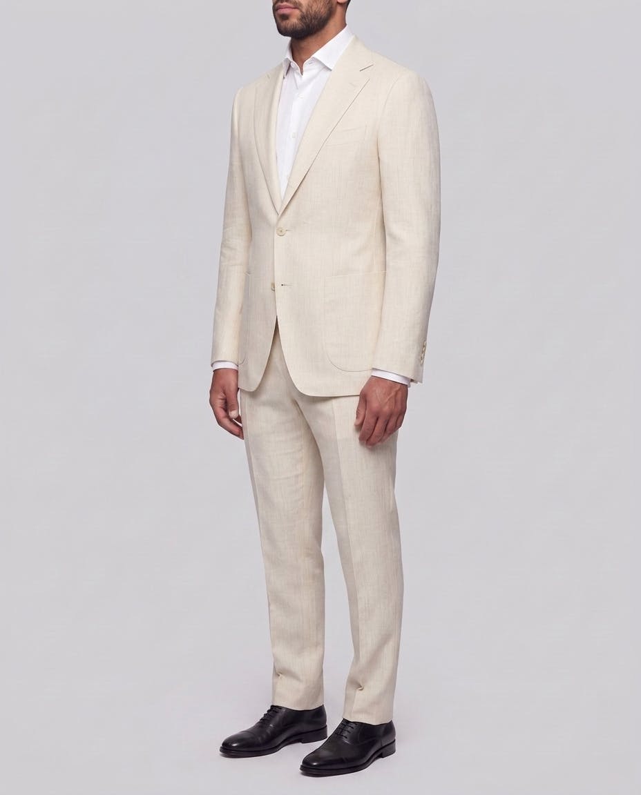 The Venuto Cream Silk-Linen Suit — photo 3
