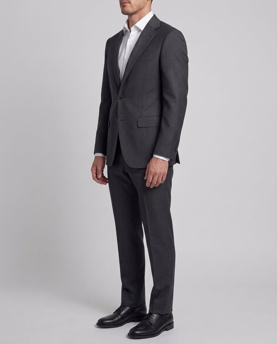 The Verona VBC Charcoal Glen Plaid Wool Jacket — photo 3