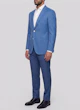 The Wattle Vibrant Mid-Blue And White Slub Wool Jacket — photo 3