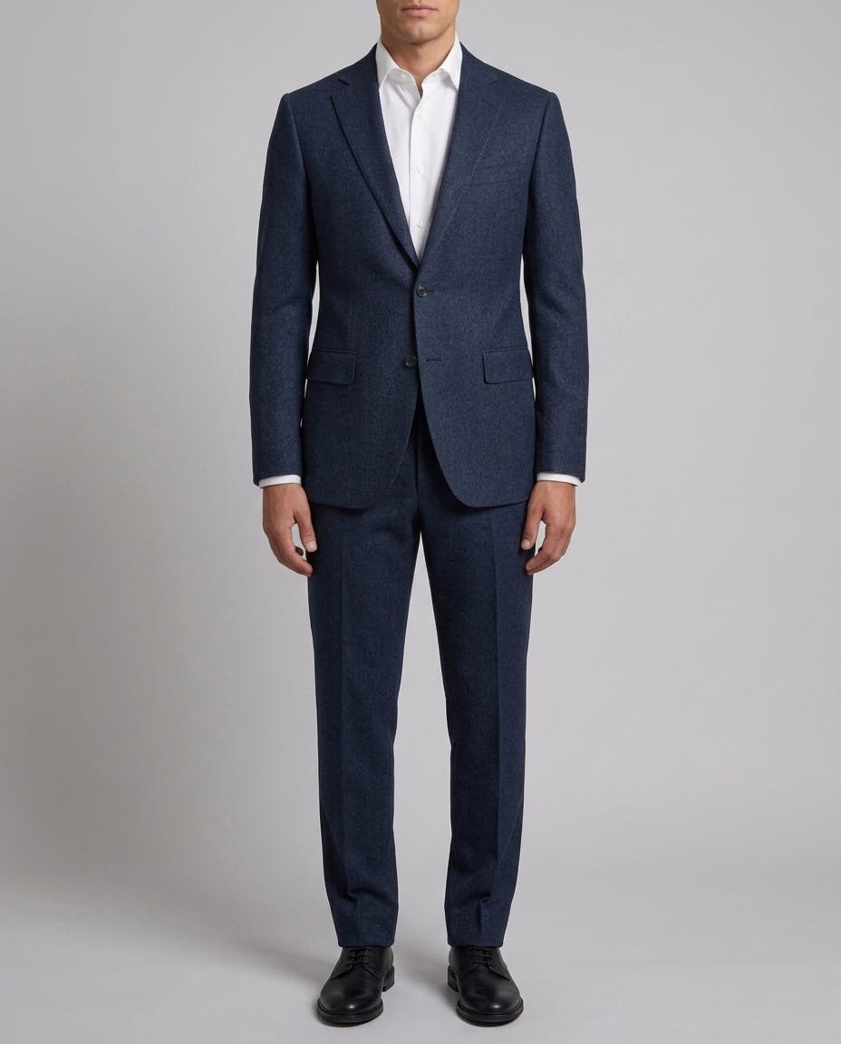 The Weymouth Blue Herringbone Flannel Suit — photo 2