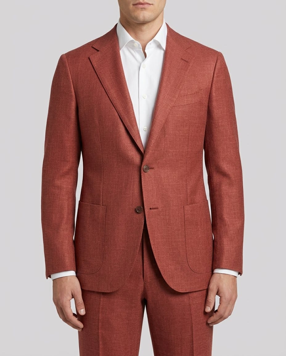 Veneto Red Loro Piana Wool Jacket — photo 1