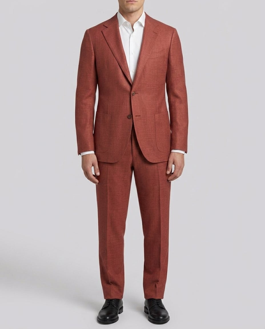 Veneto Red Loro Piana Wool Jacket — photo 2