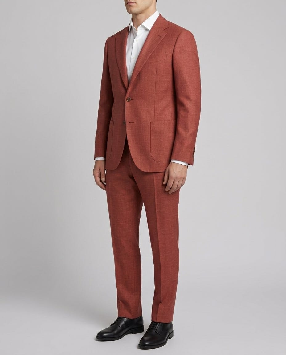 Veneto Red Loro Piana Wool Jacket — photo 3