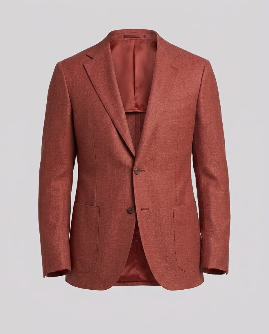 Veneto Red Loro Piana Wool Jacket — photo 4