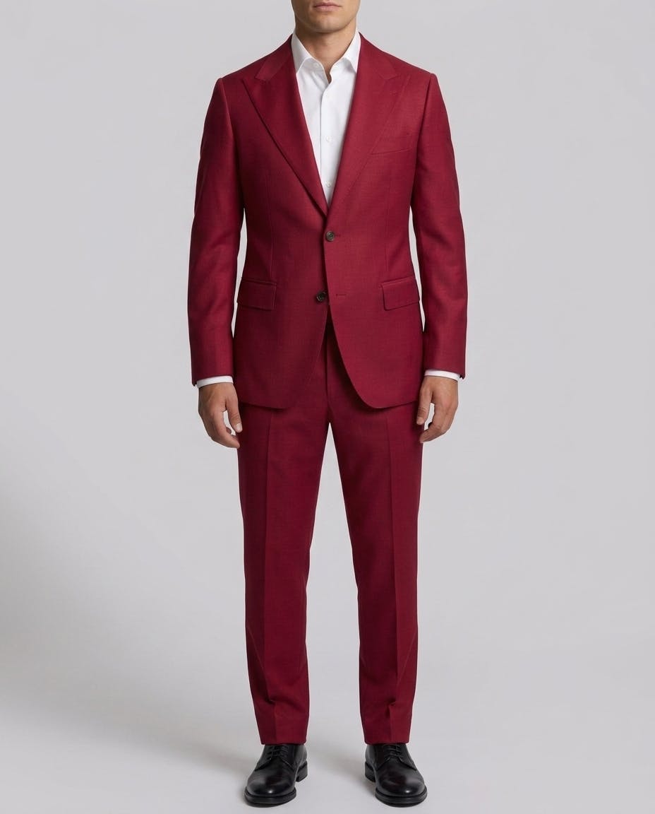 The Verdun Red Australian Merino Wool Jacket — photo 2