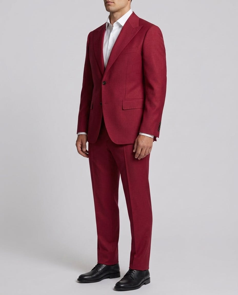 The Verdun Red Australian Merino Wool Jacket — photo 3