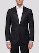 Vienna Black Wool Tuxedo Jacket — photo 1