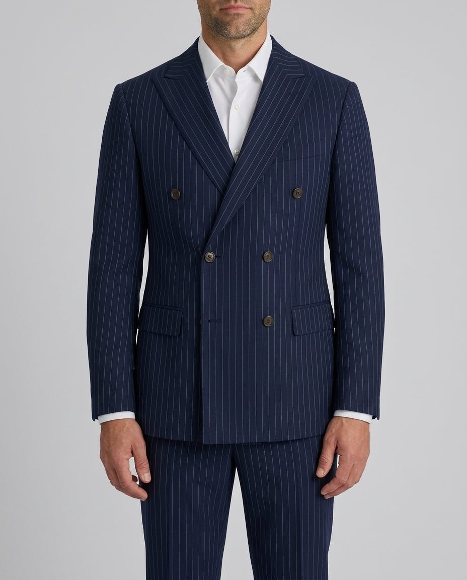 The Zuccarelli Navy Pinstripe Business Jacket — photo 1