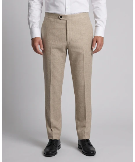 The Alsace Beige Wool Blend Trouser — photo 1