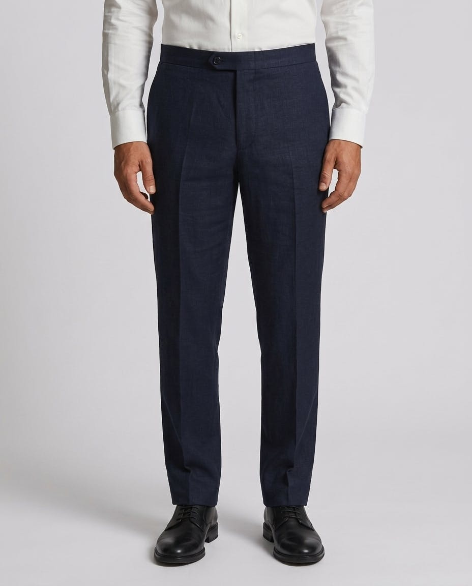 Armand Navy Linen Suit — photo 5