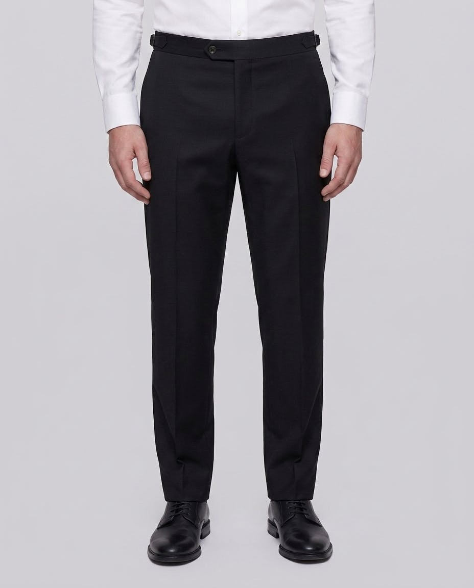The Grechetto Black Tuxedo Pants — photo 1