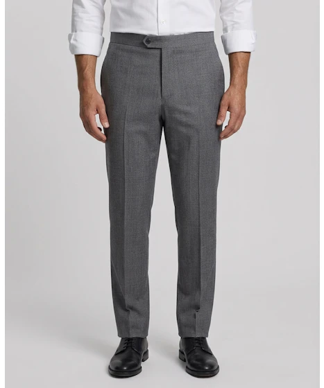 The Grenoble Grey Wool Blend Trouser — photo 1