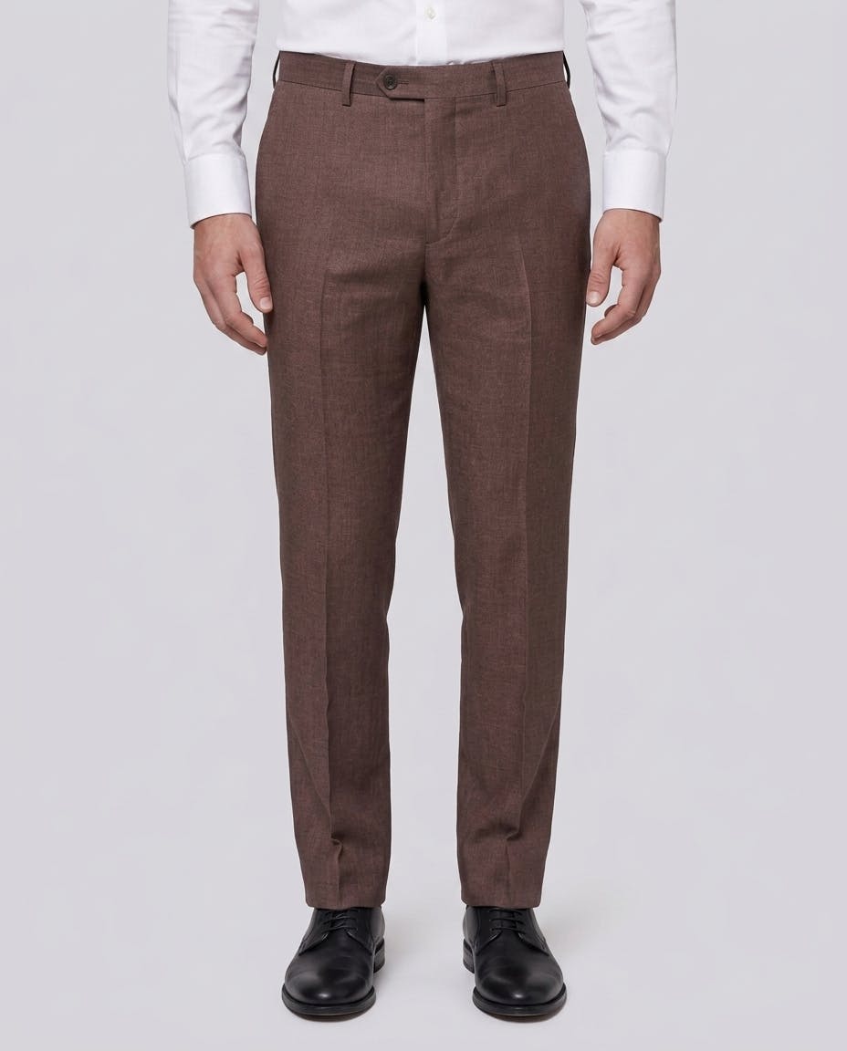 Iseo Chocolate Linen Suit — photo 5