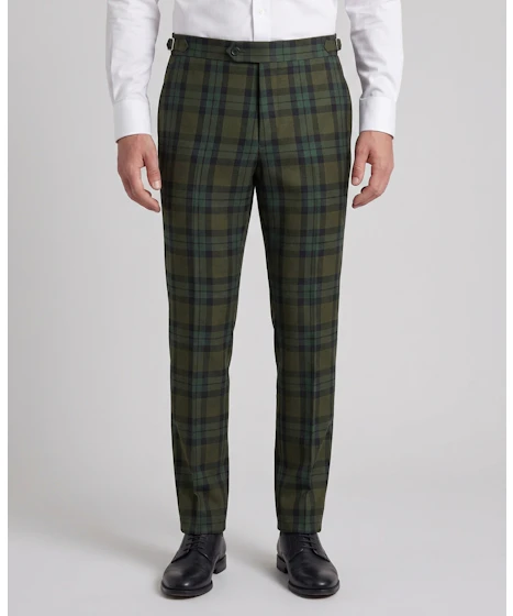 Koji Green Blackwatch Wool Trouser — photo 1