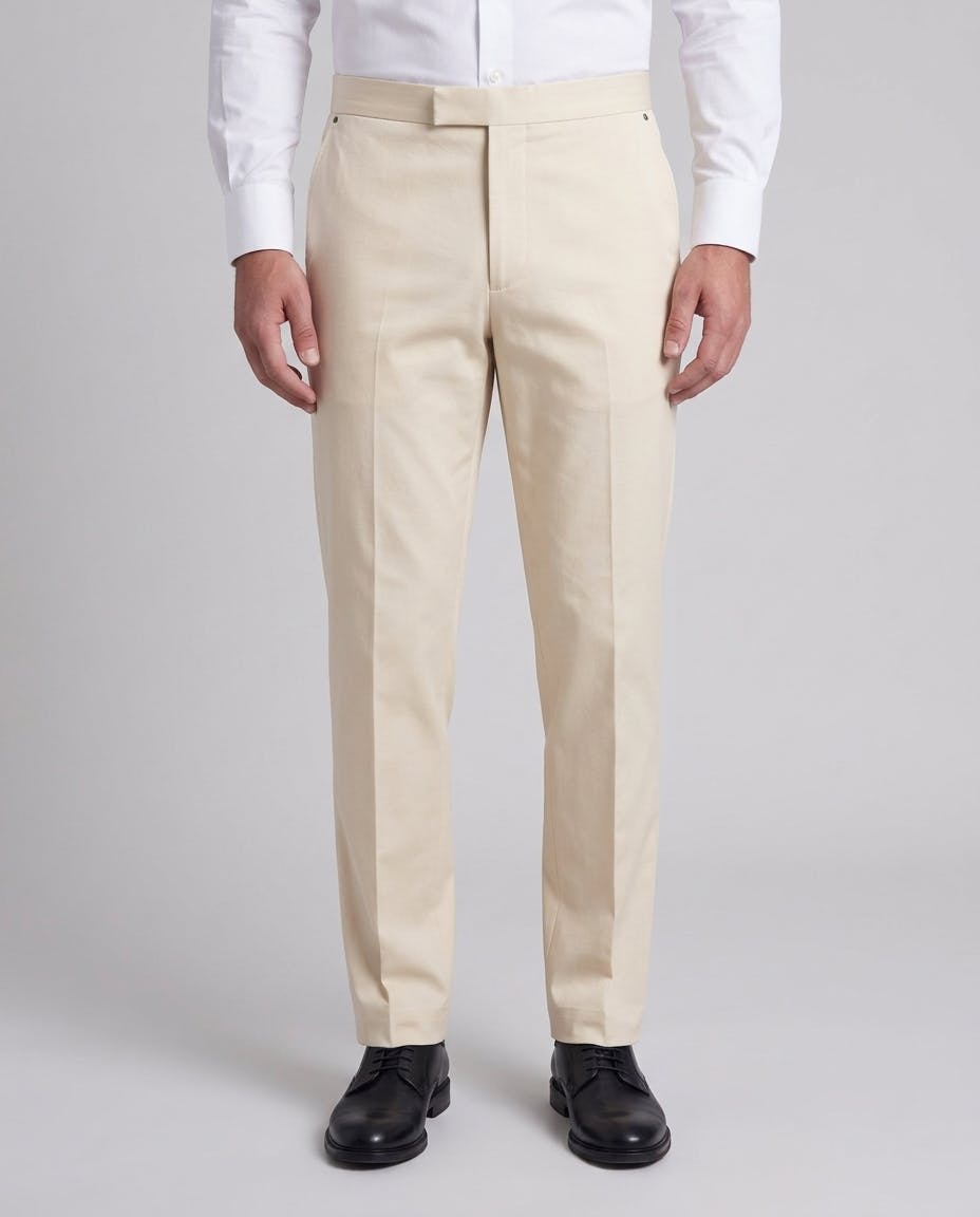 Raphael Beige Cotton Trouser — photo 1
