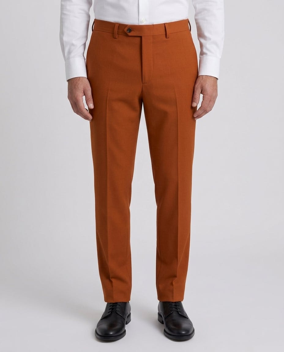 InStitchu Assereto Rust Wool Pants — photo 1