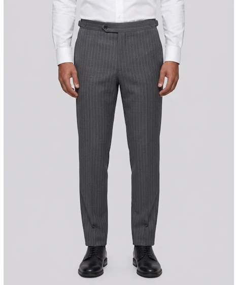 The Bolton Charcoal Chalkstripe Pants — photo 1