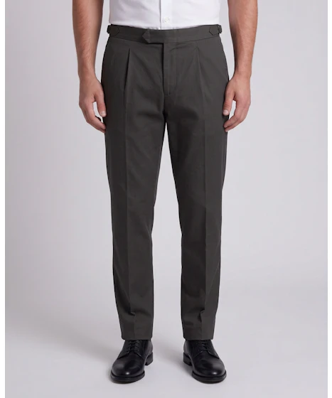 The Cooper Dark Grey Cotton Chinos — photo 1