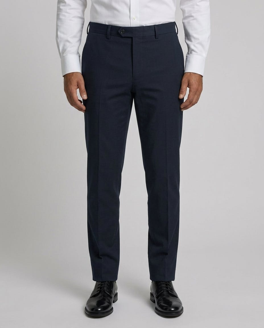 The Dijon Navy Cotton Trouser — photo 1