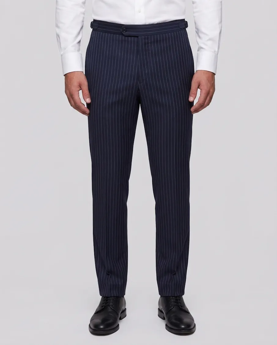 The Grimsby Navy Pinstripe Pants