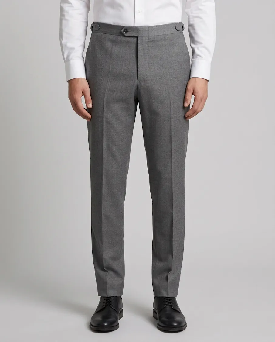 The Saltash Grey Plain Pants
