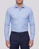 the-aristotle-blue-textured-cotton-shirt