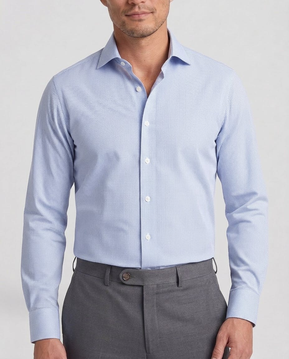the-austen-blue-and-white-pincheck-cotton-shirt