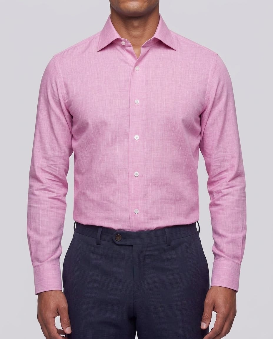 the-balzac-pink-cotton-linen-blend-shirt