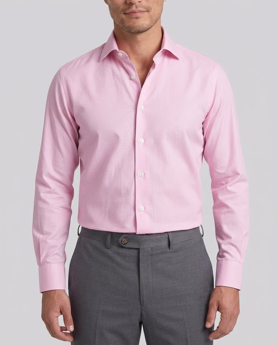 the-bierce-pink-textured-cotton-shirt